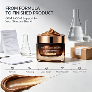 Crema Reafirmante Facial con Ácido Hialurónico y Vitamina <span class=keywords><strong>C</strong></span>, Cuidado de la Piel Antienvejecimiento, Marca Privada, Proveedor de Productos de Cuidado de la Piel al por Mayor - Product Image 3