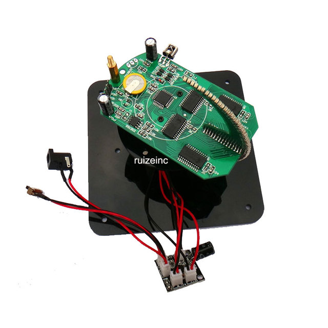 Spherical Rotating LED Kit with 56 Lights POV Rotating Clock Parts DIY Electronic Welding Kit Rotating Light