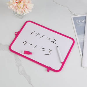 Tablero de borrado en seco magnético <span class=keywords><strong>A4</strong></span>/A3 de doble cara y tablero de dibujo de plástico blanco pequeño Popular en las escuelas Apelación masiva - Product Image 4
