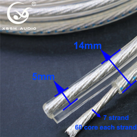 Câble audio YIVO Premium XLR/RCA à paire torsadée, fil de signal à âme OFC plaqué argent de 8 mm pour studio haut de gamme OEM