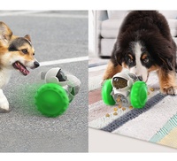 Tienda de mascotas, juguete interactivo para mascotas, Robot, coche, Bola de alimentación lenta duradera con rompecabezas dispensador de golosinas para gatos, perros, rueda, rompecabezas de persecución