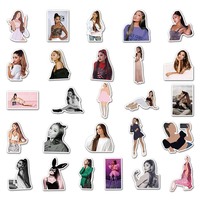 52 adet Fabrika Doğrudan Satış Yüksek Kaliteli Dekoratif Çıkartmalar Amerikan Yıldızı Ariana Grande Çıkartması