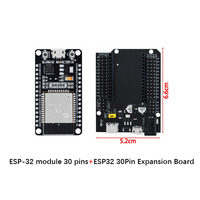 Papan Pengembangan USB Tipe-C ESP32 CH340C WiFi+ Ekspansi Dual Core Daya Ultra Rendah 6.6X5.2Cm 60G Hitam