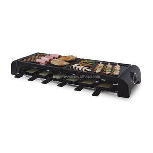 Famille servi électrique alimenté <span class=keywords><strong>12</strong></span> personnes BBQ <span class=keywords><strong>Raclette</strong></span> Grill avec mini casseroles - Product Image 2