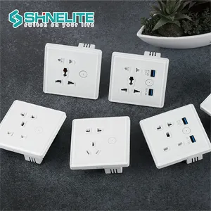 WIFI 5 Pin Switched Socket With 2 USB Smart Switch Socket