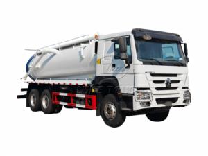 Sinotruk Howo 6WD Off-road <b>Suction</b> Truck, ideal for tough terrains, for septic tank & sludge pit cleaning. - Product Image 1