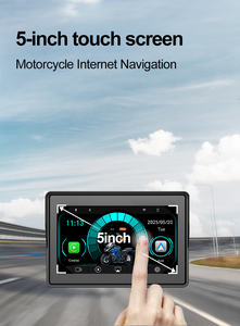 Caméra 5 pouces sans fil Carplay Android Auto moniteur étanche TPMS moto conduite Navigation - Product Image 4