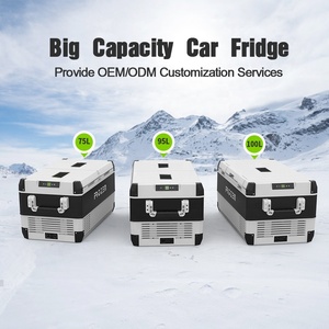 Nevera con compresor grande 95L 12V 24V Nevera Congeladores <span class=keywords><strong>de</strong></span> doble zona para 4x4 todoterreno Coche Caravana al aire libre Camping - Product Image 4