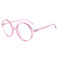 Cadre rond surdimensionné de haute qualité PC lentille AC adultes lunettes d'ordinateur lunettes vintage anti lumière bleue