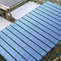 Table pliante carrée en fer, petite, portable, facile à transporter, polyvalente, table d'appoint pour l'extérieur, table de terrasse, location de mobilier pour événements