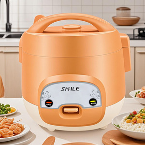 Mini-cuiseur à riz portable en gros d'usine avec boîtier en plastique, pot intérieur antiadhésif et tasse doseuse - Product Image 1