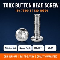 Sekrup Mesin Kepala Torx Berkualitas Tinggi M2-M12 A2-70 Baja Tahan Karat 304 Sampel Gratis Tersedia di Stok Pabrik Bersertifikasi ISO9001