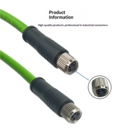 Câble Ethernet industriel SHANWEI M8 Femelle 4 cœurs Codage de type D Aviation Haute flexibilité Chaîne de traînage Connecteur de capteur IP67