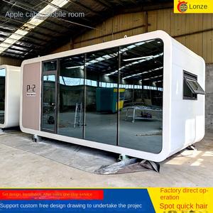 Apple Warehouse Staal Mobiele Kamer <span class=keywords><strong>Capsule</strong></span> Ruimte Ontwerp Hotel Buitenverblijf Camping Residentieel Geïntegreerde Villa - Product Image 3