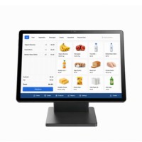Terminal POS Tablet Layar Ganda 14-Inci Desain Baru P14, CPU N95, Windows, RAM 4GB/8GB, Wi-Fi 6, Bluetooth 5.2, SSD 128/256GB
