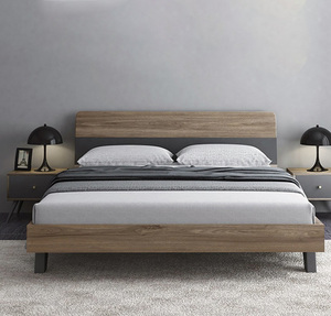Tianhangzhou — lit Double en bois MDF, meuble de chambre à coucher, Design avec boîte de rangement - Product Image 4