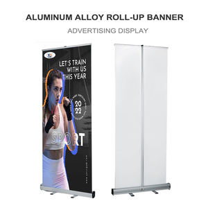 ستاند بانر قابل للطي معدني مخصص للعرض بسعر رخيص، بانر قابل للسحب من جانب واحد - Product Image 1