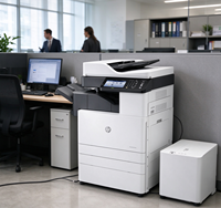 Printer Multifungsi Laser Warna HP Color LaserJet Enterprise MFP M681dn A4 47ppm Cetak Duplex Otomatis Salin Pindai Kecepatan Tinggi