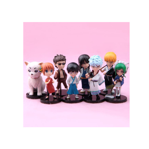 Wholesale 8 Gintama Sakada Ginshishi Village's New Ichigami Dingchun Anime Action Figures