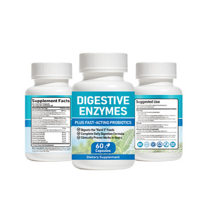 Capsules de complexe d'enzymes digestives avec lipase, papaïne, bromélaïne, glucoamylase, <span class=keywords><strong>inuline</strong></span> pour soutenir la digestion et la <span class=keywords><strong>santé</strong></span> immunitaire féminine OEM - Product Image 4