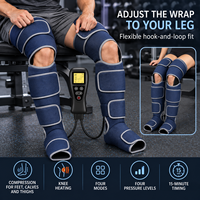Système de récupération par compression d'air pour massage lymphatique des jambes, bottes de récupération à air pour les pieds, massage des jambes avec compression dynamique brevetée