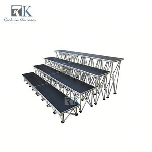 Scène de chorale pour spectacles scolaires, installation rapide, scène pliante surélevée - Product Image 1