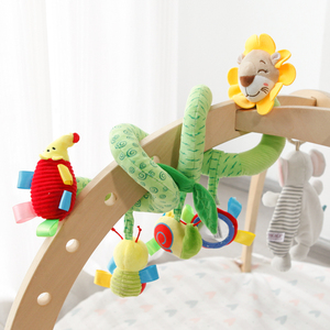 Crochet miroir bois fait à la main doux berceau musical montessori pépinière bébé Mobiles ensemble avec peluche <span class=keywords><strong>nuage</strong></span> téléphone <span class=keywords><strong>cintre</strong></span> pour fille cloche - Product Image 3