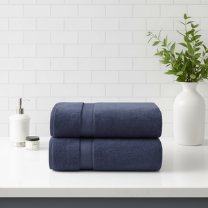 Asciugamano da Bagno D0100H7FLL8 100% Cotone Antimicrobico Tinta Unita Rettangolare per Adulti - Product Image 2