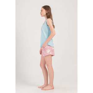 Pyjama confortable pour femme avec jupe large et haut de costume ovale - Product Image 3