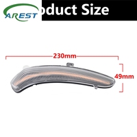 2PCS Dynamic LED Side Mirror Blinker Lights Turn Signal Lamps Pour Peugeot 2008 208 2013-2020 Pour Citroen C3 C4 Cactus 2016-