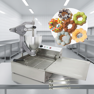 Machine à beignets commerciale manuelle <span class=keywords><strong>de</strong></span> comptoir, semi-automatique, multi-formes, pour beignets en forme <span class=keywords><strong>de</strong></span> <span class=keywords><strong>fleur</strong></span> <span class=keywords><strong>de</strong></span> prunier et <span class=keywords><strong>de</strong></span> anneaux <span class=keywords><strong>de</strong></span> blé sucrés - Product Image 1