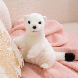 Peluche de Zorro Blanco Navideño en Oferta, <span class=keywords><strong>Animal</strong></span> de Peluche de Invierno para Decoración Navideña - Product Image 1