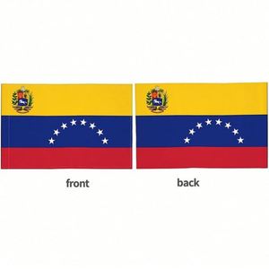 Wholesale Polyester Venezuela Venezuelan Car Windows Flags <b>Banner</b> 12x18 INCHES with Flexible Plastic Stick for Vehicle Decor - Product Image 3