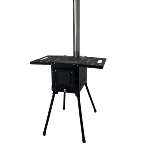 Estufa <span class=keywords><strong>de</strong></span> Camping Plegable Moderna <span class=keywords><strong>de</strong></span> Acero al Carbono, Estufa <span class=keywords><strong>de</strong></span> <span class=keywords><strong>Leña</strong></span> Multifuncional para Exteriores <span class=keywords><strong>y</strong></span> Parrilla para Asar, Ideal para Jardín <span class=keywords><strong>y</strong></span> Picnic - Product Image 2