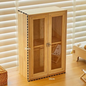 <span class=keywords><strong>Armario</strong></span> de Almacenamiento de Madera, Vitrina para Ropa, <span class=keywords><strong>Armario</strong></span> Colgante para <span class=keywords><strong>Muñecas</strong></span> de Peluche Lafufu, Perchero para Ropa de <span class=keywords><strong>Muñecas</strong></span> Lafufu - Product Image 4