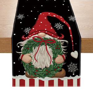 Camino de mesa navideño de tela, decoración navideña para el hogar, mantel, adorno navideño, <span class=keywords><strong>XM</strong></span>-271 - Product Image 6