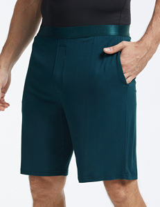 <b>Men's</b> Bamboo Fiber <b>Lounge</b> <b>Shorts</b> Solid Color Casual Sleepwear Breathable Home Wear Summer In-Stock Ready To Ship - Product Image 3