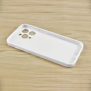 Vendita calda completa di sublimazione in bianco copertura del telefono 3D pellicola morbida custodia per iPhone X/XS Max/XR/14/15 Plus/15 Pro max