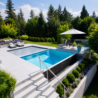 Piscine modulaire préfabriquée en acier inoxydable avec filtration intégrée pour projets d'hôtels et de complexes écologiques