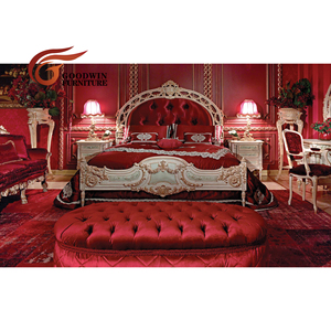 Goodwin prix usine meubles de chambre à coucher haut de gamme, accessoires de chambre à coucher, ensemble de lit rouge TO14B - Product Image 2
