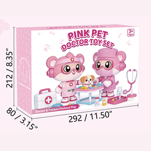 Lot de 24 jouets d'imitation pour enfants : Kit de <span class=keywords><strong>docteur</strong></span> vétérinaire pour animaux de compagnie, ensemble de jeu d'avocat au <span class=keywords><strong>docteur</strong></span> pour la maternelle - Product Image 6