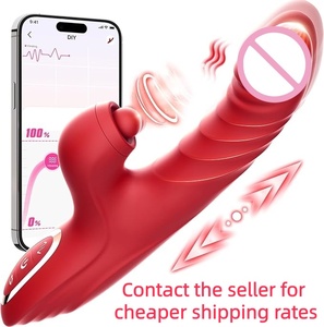 सर्वश्रेष्ठ मूल्य ऐप नियंत्रण रिट्रेटेबल टेलीस्कोपिक 5 फ्लैपिंग गर्मी 10 आवृत्ति कंपन 7 थ्रस्ट जी स्पॉट वाइब्रेटर - Product Image 1