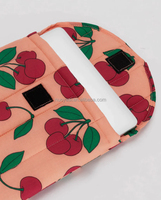 Housse pour ordinateur portable en coton durable avec logo personnalisé Housse pour ordinateur portable souple matelassée Housse de transport pour ordinateur portable Sac d'ordinateur portable pour femmes