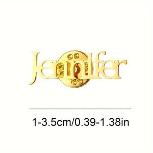 Cá Nhân Thép Không Gỉ Tên Trâm Ve Áo <span class=keywords><strong>Pin</strong></span> Tùy Chỉnh Thư <span class=keywords><strong>Pin</strong></span> Cho Phụ Nữ - Product Image 5