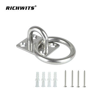 Loquet de porte carré en acier inoxydable 304/316 avec plaque de fixation, vis de base, boucle de sécurité pour voile d'ombrage, accessoires de quincaillerie marine - Product Image 3