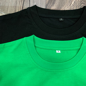 T-shirt de coupe régulière anti-boulochage en 100 coton, col côtelé élastique, t-shirts imprimés pour hommes, vente en gros sur mesure - Product Image 5