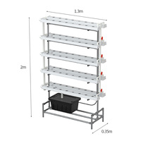 Culture aquatique multicouche PVC hydroponique nft système hydroponique canaux hidroponia nft pour fermes gully hydroponique nft