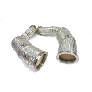 CSZ per Porsche <span class=keywords><strong>Cayenne</strong></span> 9YA <span class=keywords><strong>Turbo</strong></span>/GTS/<span class=keywords><strong>S</strong></span> 4.0TT Downpipe Sportivo ad Alto Flusso con Catalizzatore - Product Image 1