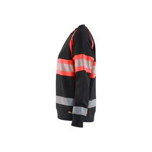 BLAKLADER - 340911589955L Sweat-shirt haute visibilité pour femme Noir/Rouge-EAN 7330509856390 HI-VIS WORKWEAR - Product Image 4