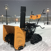 Souffleuse à neige pour le nettoyage de la neige sur chenilles Walk Behind Crawler Tracks Sweeper